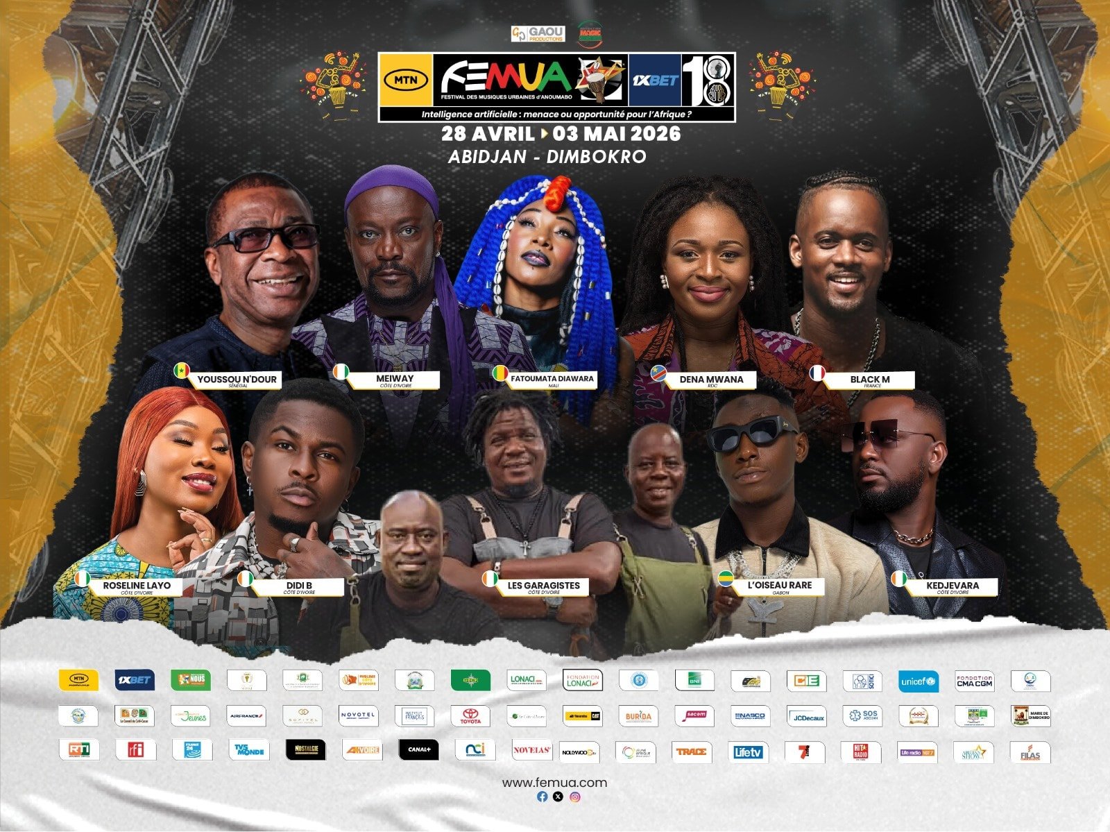 FEMUA 18 (Festival des Musiques Urbaines d'Anoumabo).