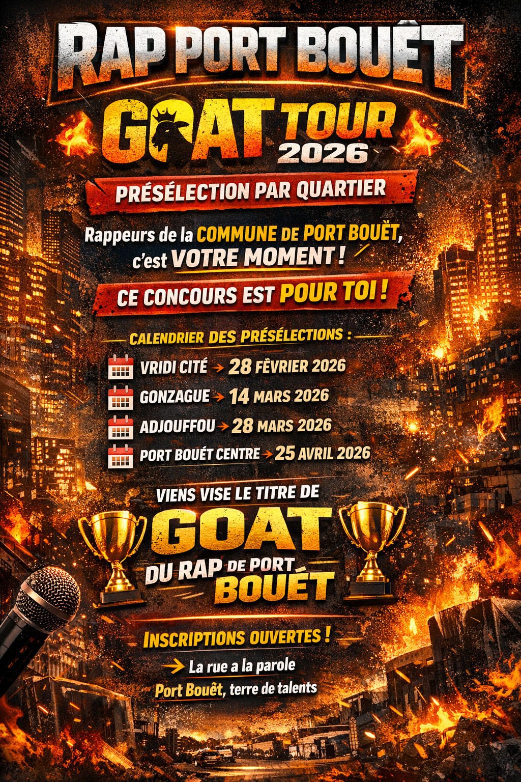 Rap Port-Bouët GOAT Tour 2026