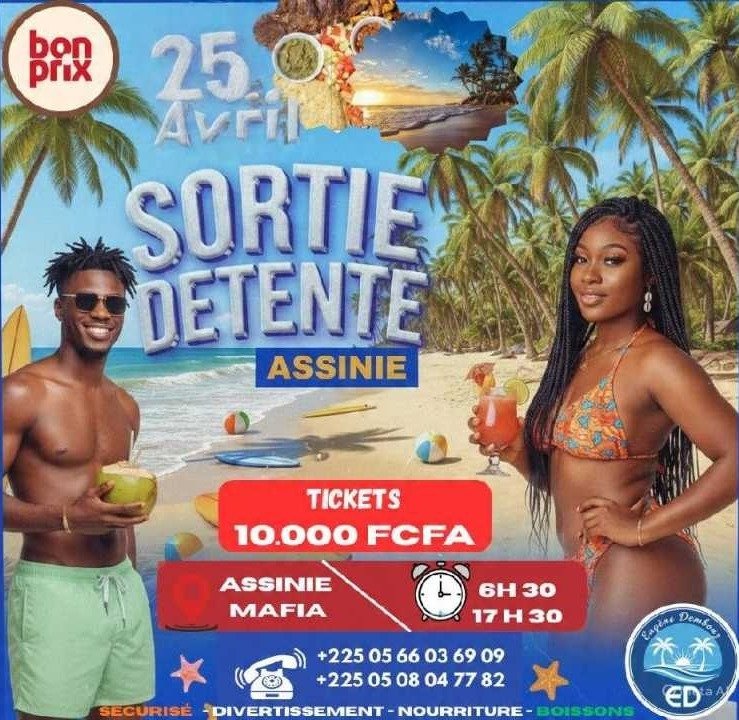 Sortie Détente Assinie