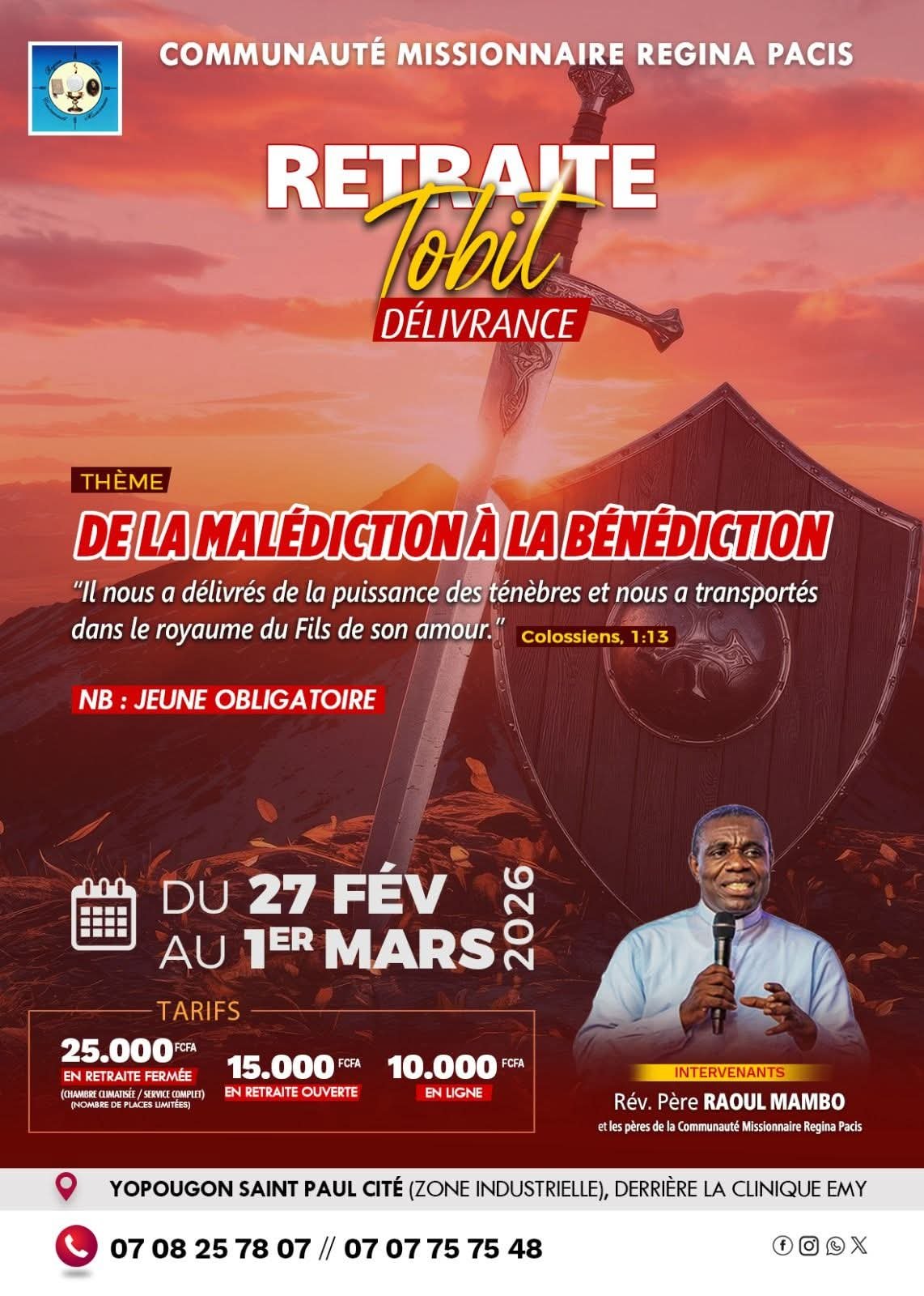 🔥 RETRAITE TOBIT : LA DÉLIVRANCE EST À VOTRE PORTÉE ! 🔥