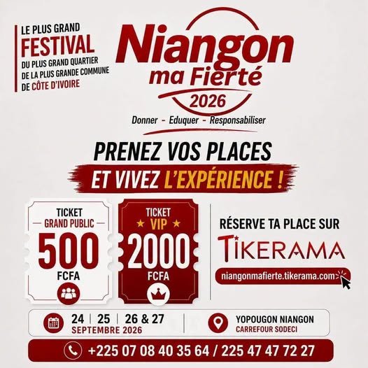 NIANGON MA FIERTÉ 2026